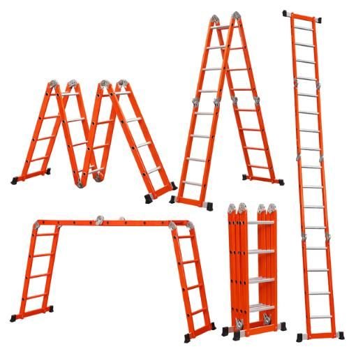 4by 4 Multipurpose fibreglass Ladder - Front View