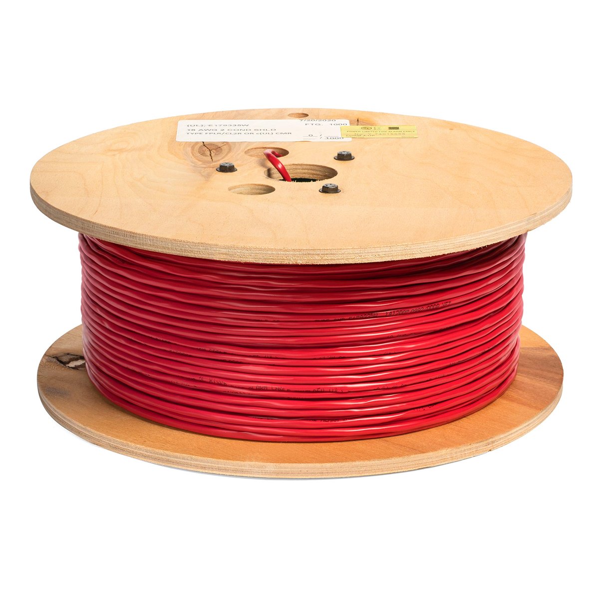 0.8mm fire alarm cable - Front View