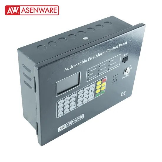 Asenware Single Loop Addressable Fire Alarm Control Panel - Front View